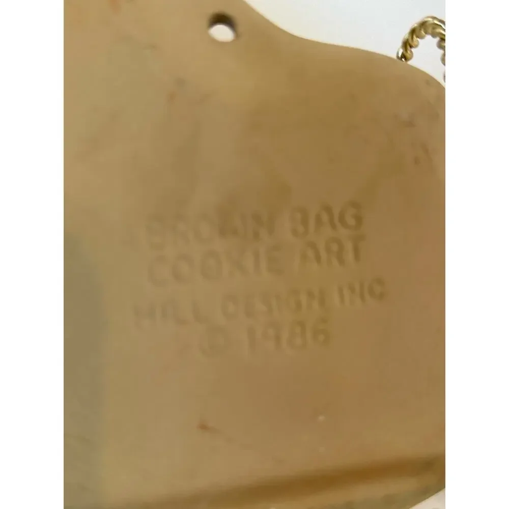 Vintage Cookie Mold Rocking Horse, Baking Stone, Brown Bag Cookie Art 1986